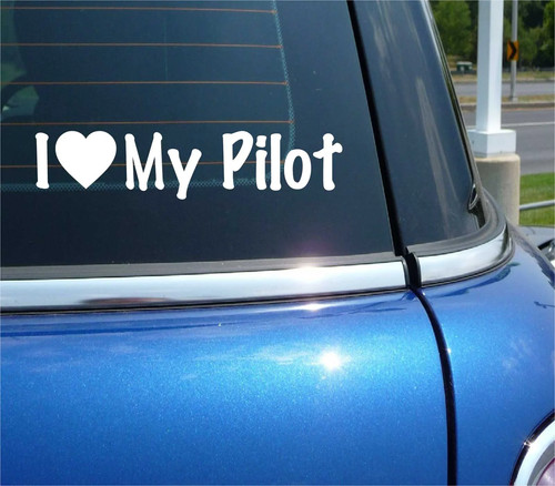 Love pilot decal sticker - love, my