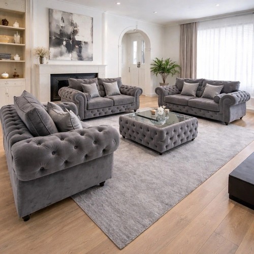 Chesterfield sofa set - sofa, 3+2+1