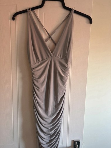 Grey ruched going out dress - going,