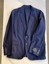 J. Crew blue linen blazer