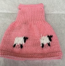 Christmas Elf: pink Hand Knit