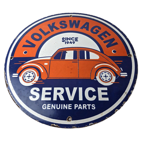 Vintage volkswagen porcelain - vintage,