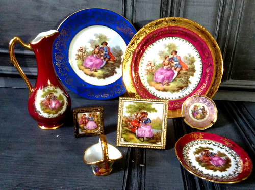 Limoges porcelain set - limoges,