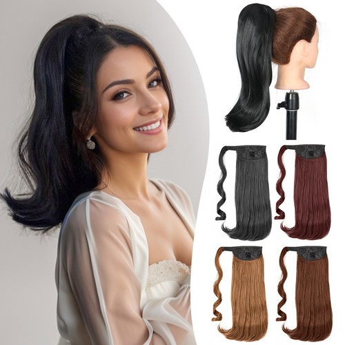 Slightly wavy ponytail - slightly,