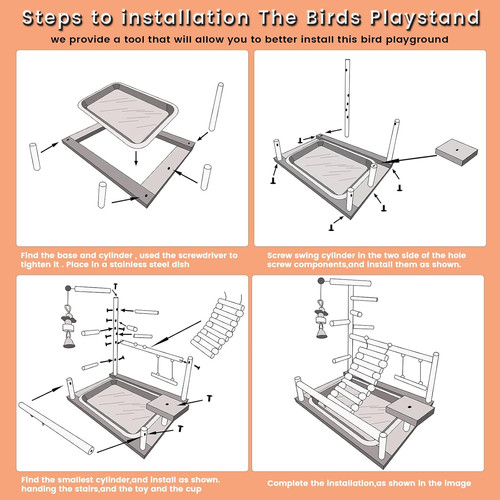 Bird playground parrot stand - bird,