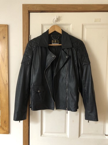 Barbour ladies leather jacket - leather,
