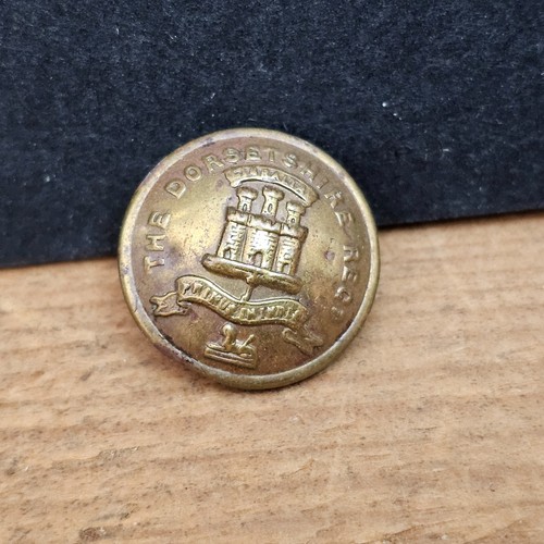 Military brass 19mm button - military,