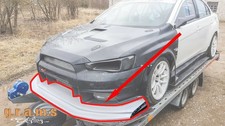 Varis Style Look Front Bumper Lip for Mitsubishi Lancer Evo X v8