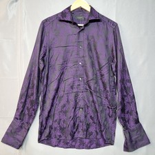 Duchamp Men Shirt 15.5 Purple
