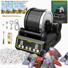 Professional Hobby Rock Tumbler Kit - Rock Polisher for Kids & Adults