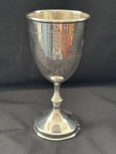 Antique Solid  Silver Wine Goblet/ Chalice Cup. London 1924. S .Z.