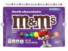 266.5g Dark Chocolate m and ms M&Ms MNMs American Chocolate Candy Sweets