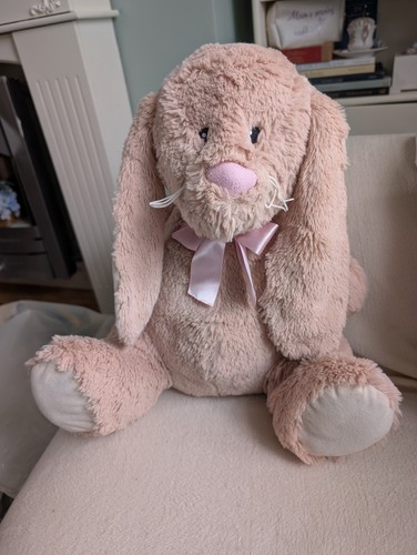 Large soft pink bunny rabbit - soft,