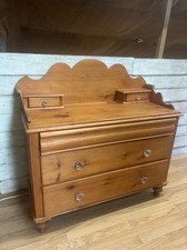 victorian pine chest of