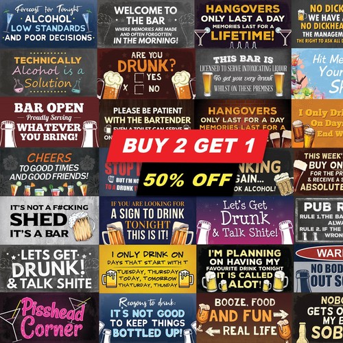 Novelty bar signs funny retro - novelty,