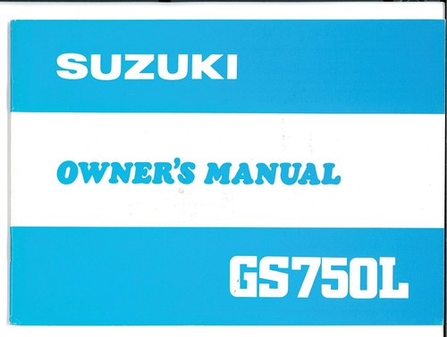 Suzuki 1981 model gs750l - gs750l,