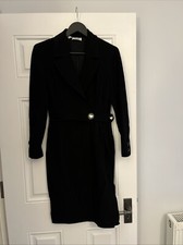 Vintage Valentino Boutique Wrap Dress With Diamanté Buttons Size 6