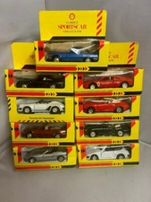 9 x Shell Classic Sportscar Collection 1:43 Scale Model Cars Rare Items
