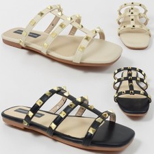 flat slip on sandal womens