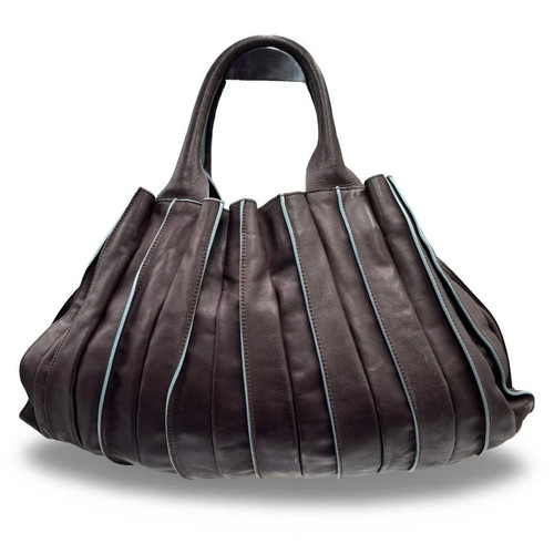 Lupo leather pleated - leather,