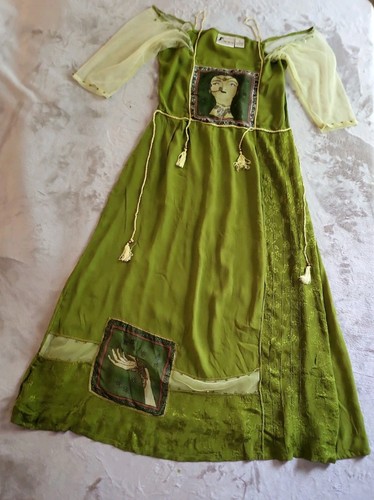 Nataya bohemian green dress - green,