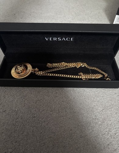 Versace gold tone medusa - gold,
