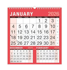 2026 Hanging Calendar Three