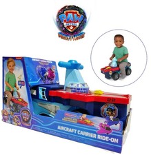 Paw Patrol Aircraft Carrier Ride on- Bike with Two Launchable Jet Vehicles