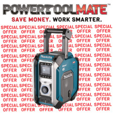 Makita MR007GZ 12v/14.4v/18v/40v Bluetooth DAB/DAB+ Digital Radio Blue Body