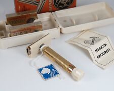 Top Rare Merkur Progress N. 520 Safety Razor Adjustable Resier Planer 50's NOS