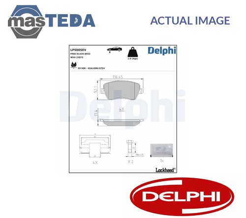 Lp5005ev brake pads - pads, set