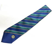Probus Club Tie Blue Green Striped William Turner 100% Polyester  