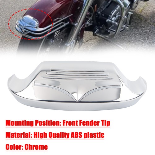 Chrome front fender tip trim - front,