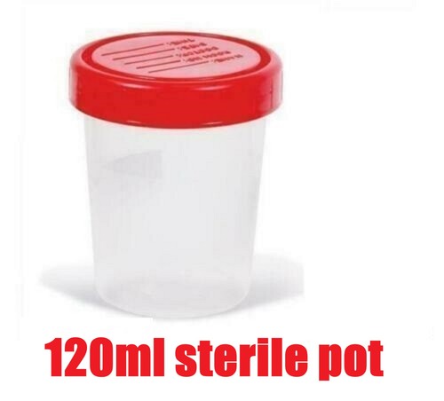 120ml plastic pots with screw