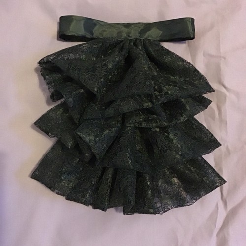 Jabot cravat black lace - jabot, in