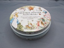 Beatrix Potter Audio Books Complete set 23 CDs in tin with charm zip fastener