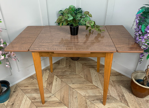 Vintage 60s woodgrain melamine - woodgrain,