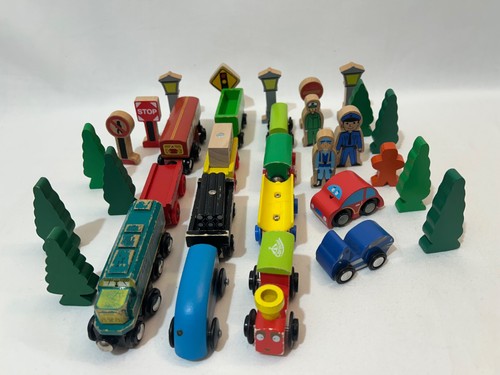 Trains trees trucks carriages - trees,