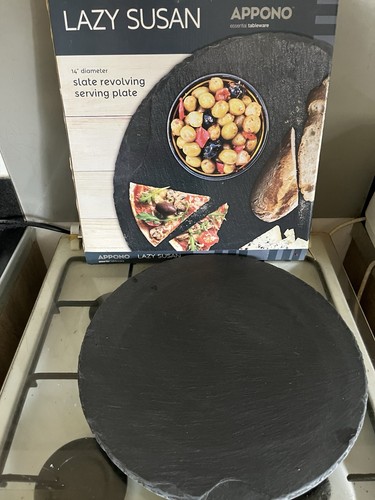 Lazy susan slate revolving