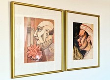 Pair mid-century Framed