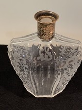 Old Etched Decanter 800 Silver
