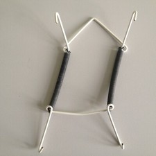 Plate Wire Hanging White Hanger Flexible With Spring Wall Display Art Decoration