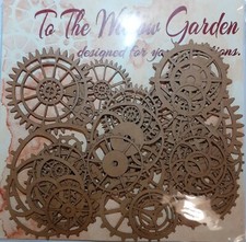 Clock Cogs Steampunk Card Toppers. Craft Card 200g Pack 32 or 16
