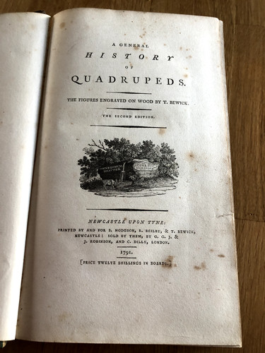 Bewicks history quadrupeds - history, of