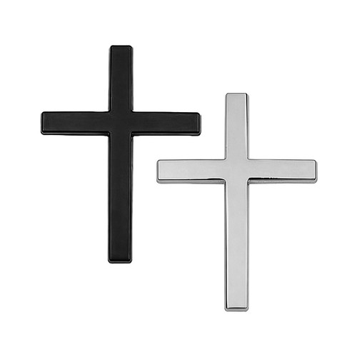 2pcs cross car - 2pcs, badge