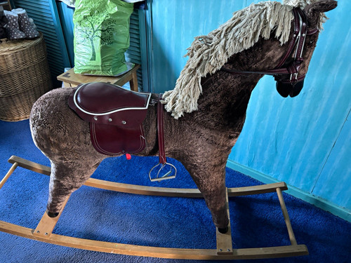 Large plush rocking horse - rocking,
