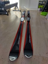 Head X40 Cyber Carver Skis. 170-11 CM. With Bindings. Good Condition.