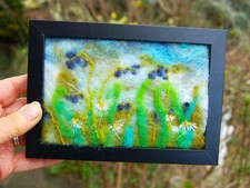 Needle Felted Wool bluebells