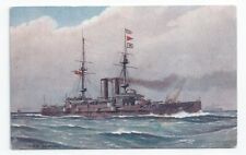 HMS DUNCAN Duncan class Battleship Royal Navy Unused PC W Fred Mitchell