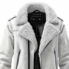 White Café Racer Men Leather